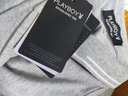 花花公子（PLAYBOY）长袖T恤男翻领秋冬季男装潮流男士polo打底衫纯色宽松休闲上衣服 实拍图