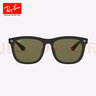 雷朋（RayBan）太阳镜男女款方形墨镜显脸小眼镜出行开车镜0RB4260D可定制 601/9A 黑色镜框绿色偏光镜片 尺寸57 实拍图