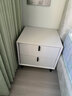 格第 全实木烤漆床头柜现代简约实木卧室床边柜小型意式极简二斗柜铁艺网红床头柜小尺寸高端高级感储物柜 【浅灰色】全实木烤漆款45cm（黑脚） 实拍图
