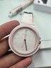 番米拉（PANMILA）手表女学生简约品牌国表休闲运动高中生女圆形大表盘硅胶石英女表 梅子粉 实拍图