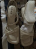 百丽方头一字带凉鞋女24夏季新商场同款粗跟凉鞋A9X1DBL4 米白 36 晒单实拍图