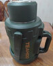 琪虎保温壶超大容量户外车载水壶316不锈钢暖壶大号家用热水瓶工地用 抗菌/316/军绿色 5L 实拍图
