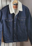 Levi's【情侣同款】李维斯24春夏情侣装牛仔棉服外套潮流仿羊羔绒 深牛仔色 L 实拍图