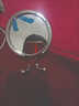 鹿野时空美妆双面镜10倍5倍放大小圆镜折叠化妆镜梳妆镜手柄镜便携镜子 银色(一面可放大2倍） 实拍图