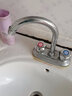 秉龙铜水龙头冷热洗脸盆双孔三孔洗手池台盆面盆龙头卫生间家用混水阀 B款 原版大手轮【单龙头】 实拍图