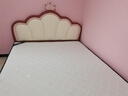 阿斯凯宁广东佛山儿童女孩床梦幻少女皇冠公主床奶油风1.5m男孩皮实木床 床+20cm针织护脊椰棕床垫 1.8x2m 实木框架床 实拍图