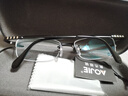 奥杰近视眼镜男有度数超轻半框近视镜可配100 150 200 250 300 350度 镜片折射率1.61（薄） 双眼近视-225度 (含镜盒镜布) 实拍图