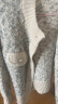皮尔卡丹（pierre cardin）短外套女春季新款韩版时尚小香风撞色毛衣外套加厚温柔针织开衫女 米白色均码 晒单实拍图