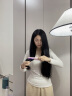 初先无线充电式直发梳便携防烫拉直两用负离子短发打理不伤发电梳子迷你造型神器卷发棒直发夹板直板夹 升级蓝光护发【护发梳齿 陶瓷涂层 无线便携】少女粉 实拍图