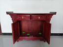 供桌家用供神桌一体香案供台全实木佛柜老榆木佛台财神爷供神用 双屉不带拉板120*40*80 红色 实拍图
