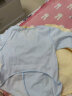 贝瑞加（Babyprints）婴儿衣服新生儿半背上衣宝宝家居内衣四季长袖纯棉 蓝52 实拍图