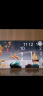 时堃钟表挂钟客厅家用时尚2025新款免打孔餐厅装饰画石英挂墙日历时钟 X19【升级款带日历温度】 80cm *40CM 实拍图