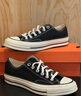 匡威（Converse）男女鞋经典低帮复古休闲百搭情侣帆布鞋 162058C CHUCK 70黑色 37.5 实拍图