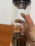 希诺双层玻璃杯男家用商务办公泡茶杯子过滤车载水杯XN-9302 345mL 实拍图