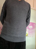 柒牌男士毛衣春夏时尚休闲V领保暖上衣衫【纯】125JY70010 深灰 XL (180) 实拍图