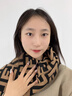 CINVAI&KROSE官网小c&k冬季围巾女2025新款披肩两用保暖围脖生日礼物送女朋友 CK围巾-啡色Brown【礼盒包装】 实拍图