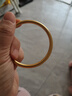 梦幻时光素圈黄金手镯古法纯金包银实心999足金镯子 送女友情人节生日礼物 古法包金手镯【54#】 实拍图