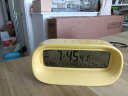 康巴丝（Compas）闹钟简约智能日历LCD床头闹钟厨房桌面时钟学生闹钟 SZ-806黄色 实拍图