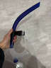 LEOSOXS游泳呼吸管浮潜呼吸管自由泳配件下水游泳训练练习换气装备换气管 浮潜呼吸管【透明宝蓝】约48cm 【舒适贴合不漏水】 实拍图