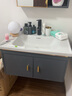 约龙（YUELONG）小户型太空铝浴室柜卫生间一体陶瓷洗脸盆柜组合洗手盆家用洗漱台 70cm 主柜+镜柜 实拍图