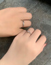 迈米德结婚对戒仿真婚戒婚礼现场用道具情侣戒指一对男女假钻戒交换仪式 【送戒指盒】结婚对戒 （开口设计/可自由调节大小） 实拍图