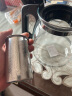 金熊 玻璃茶壶凉水壶 耐热玻璃大容量花草茶壶 304不锈钢过滤内胆1.5L 实拍图
