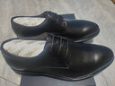 金利来（Goldlion）男鞋2026款男士轻底商务正装鞋皮鞋男系带软皮休闲鞋婚鞋圆头 黑色光面571720231ADX 43 实拍图