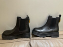 他她（TATA）焦糖布丁烟筒靴女靴子厚底加绒秋冬短靴切尔西靴WAQA2DD4 黑色（单里） 38 实拍图