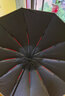 天珩机械德国进口36骨超大号加厚加固耐用抗风暴全自动雨伞男晴雨折叠反向 LED135cm浅灰-超厚12+36骨 实拍图