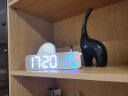 BBA桌面时钟智能学生专用电子闹钟客厅床头桌面数字摆件LED钟 简约白 晒单实拍图