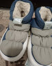 九寸阳光雪地靴男鞋冬季皮毛一体防水羽绒棉靴加绒加厚保暖面包大棉鞋拖 深灰色【40-41码】 实拍图