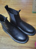 井迈切尔西马丁靴男潮中帮英伦风短靴男士黑色春秋款低帮透气高帮皮鞋 黑色高帮【四季款】 41 皮鞋码 实拍图