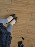 奥康（Aokang）官方女鞋 牛皮高跟鞋女细跟黑色职业工作鞋OL尖头浅口单鞋黑38码 实拍图