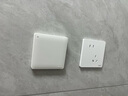 德力西（DELIXI） 开关插座面板瓷感亮面CD827s 白色无框大板86型墙壁开关电源面板 一开单控开关 实拍图