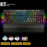 ET I119 刀锋 机械键盘 游戏键盘 有线键盘 RGB防水宏编程 电竞青轴 电脑笔记本台式键盘 键盘带手托混光吃鸡 实拍图