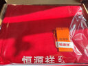 恒源祥秋冬中国红男女款羊毛围巾 大红围巾公司年会团购围巾 可定制logo 精美礼盒装 含穗180x30 实拍图