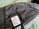 西域传奇牛仔裤男秋冬季潮牌高街宽松直筒裤子男百搭纯色阔腿复古休闲长裤 烟灰色常规 S  (建议(80斤-90斤) 实拍图