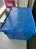  力王POWERKING 带盖周转箱 塑料物流箱子塑料收纳胶箱周转筐长方形转运胶框加厚大号 蓝色  600*400*316 实拍图