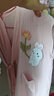 映季纯棉纱布浴袍式浴巾女士可穿浴裙宝宝儿童母亲子洗澡裹巾浴衣睡袍 花花兔 小童身高尺寸110-130cm 实拍图