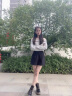 达芙妮马丁靴女厚底2025秋冬爆款超厚软底加绒百搭工装机车靴短靴英伦风 D634023黑卡其色【单里款】 37 实拍图