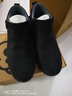 Pansy盼喜男鞋冬季款羊毛加绒保暖男棉鞋休闲鞋HDN1078 黑色 43 实拍图
