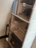 蚂蚁盒子（MAYIHEZI）免安装简易鞋盒门口家用玄关透明茶色塑料宿舍鞋柜 1列3层3格 实拍图