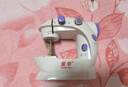 芳华202缝纫机家用电动迷你多功能小型 手动吃厚缝纫机微型脚踏 202白紫+扩展台（无大礼包） 实拍图