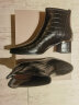 莱尔斯丹秋冬新款商场同款时尚压纹圆头粗跟女鞋女靴3T58307 黑色 BKR 36 晒单实拍图