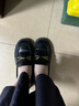 ZHR乐福鞋女复古一脚蹬学院制服小皮鞋女通勤舒适女鞋 AH352黑色38 实拍图