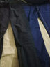浪默【2条装】牛仔裤男士秋冬厚款商务弹力中青年休闲男裤直筒裤宽松 009黑色+009蓝色 30 （2尺3适合115-125） 实拍图
