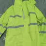 雨帆（yufan） 连体雨衣防暴雨全身一体加长荧光绿长款反光连体交通双层雨衣 300D黄风衣【半身网格 】 185(3XL) 实拍图