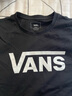 VANS范斯官方 男女情侣短袖T恤夏季经典LOGO 黑色 M 实拍图