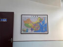 佳得雅（JIADEYA）新版中国地图世界地图带框办公室挂画书房装饰画会议室装裱定制 中国地图 125*85cm丝绢布+典雅红褐实木框 晒单实拍图