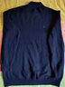 恒源祥纯羊毛衫男士秋冬厚款半高领毛衣针织衫上衣 藏青 175 实拍图